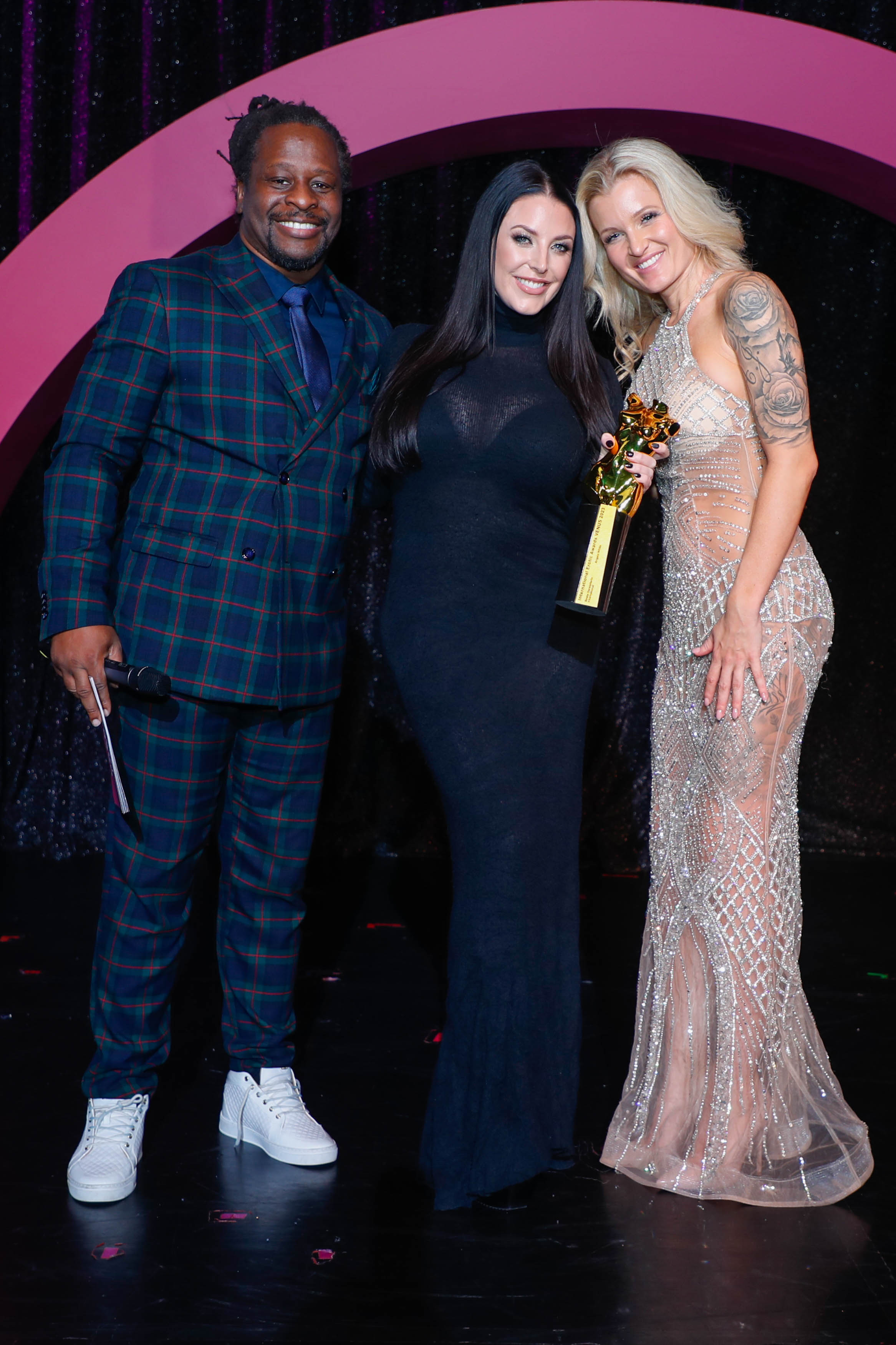 Gewinner Beste Darstellerin International Angela White 
bei der Verleihung VENUS AWARD 2023 im Wintergarten Variete Theater, Berlin.
© Agentur Baganz, 26.10.2023