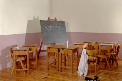 Empty porn sets, class room set